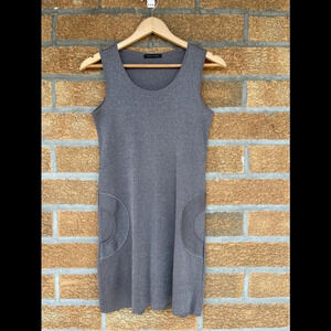 Roberto Collina pewter metallic dress size small